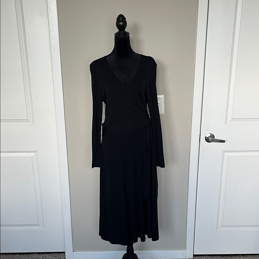 Talbots Classic Black Long Sleeve Dress